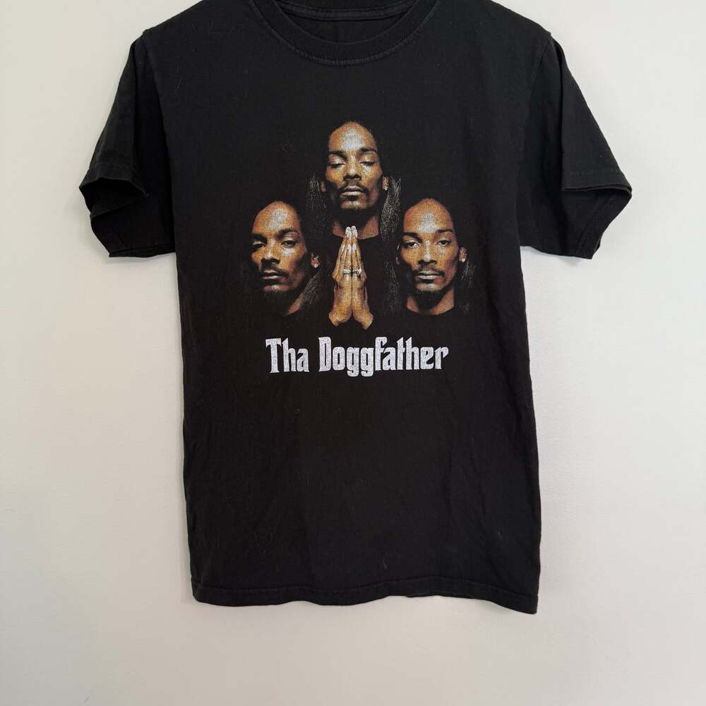 Vintage Death‎ Row Records Snoop Dogg Tha Doggfather Black T-Shirt